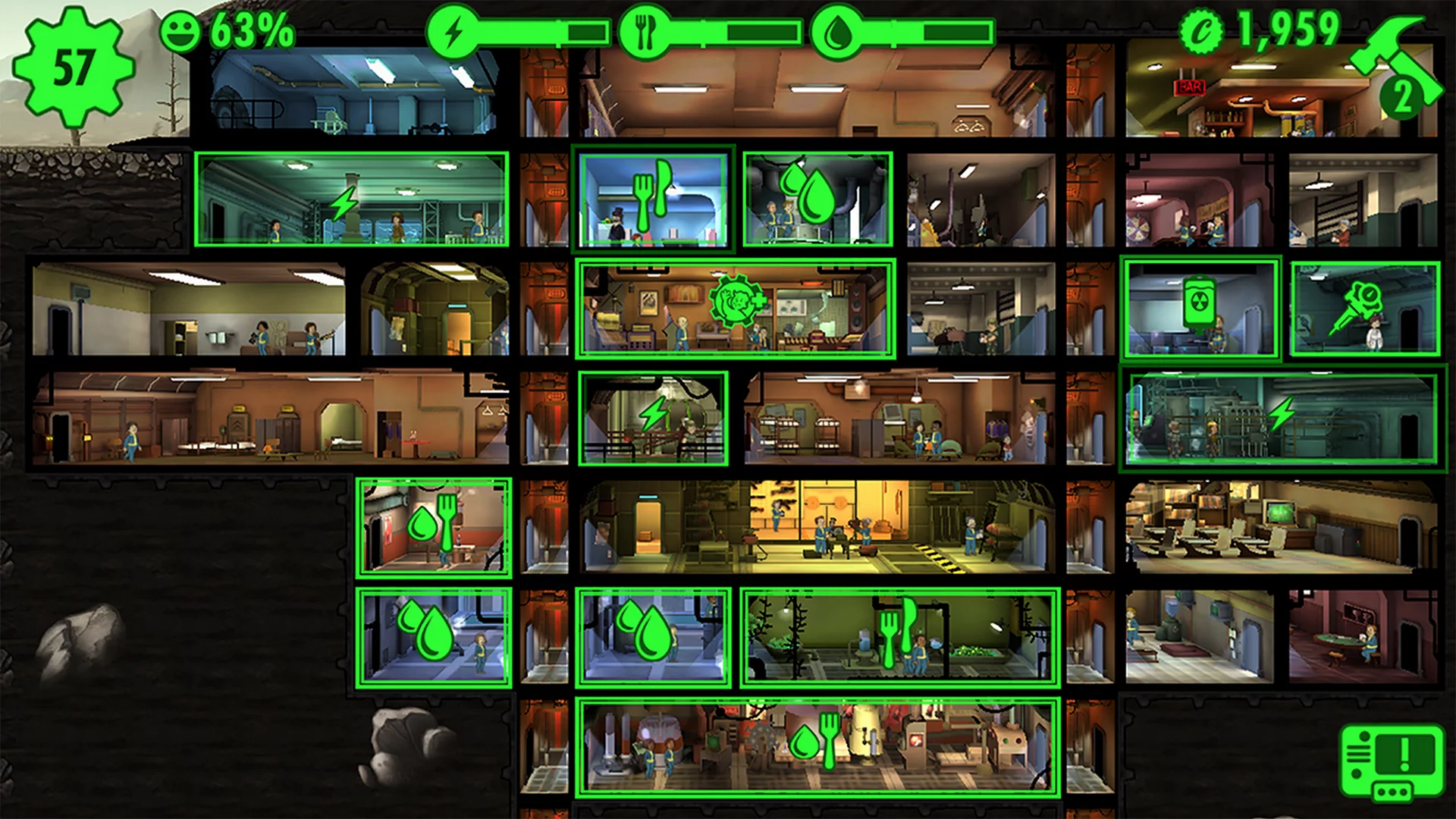 Fallout Shelter on iOS