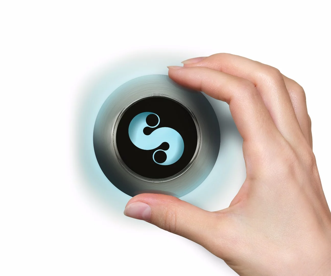 The Spin Remote's built-in sensors are meant to translate gestures and movements into commands