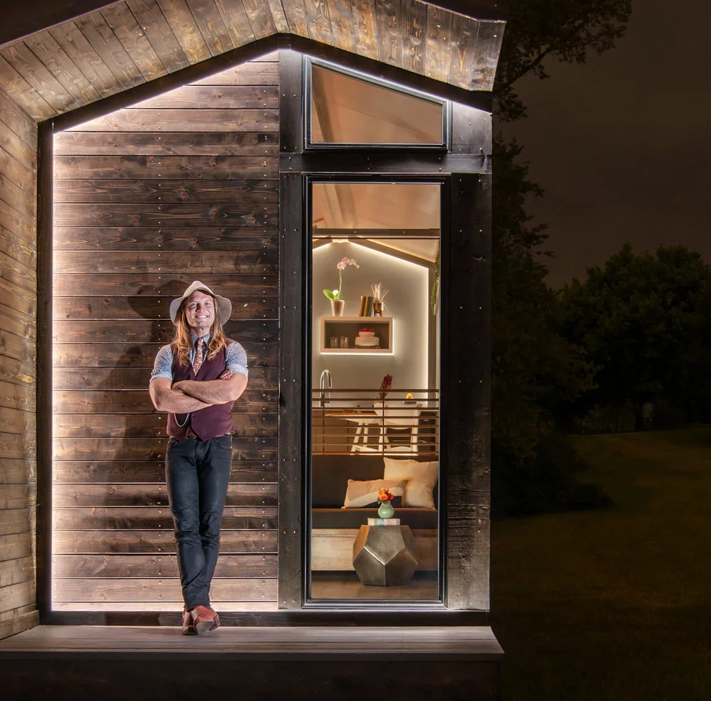 The Orchid Tiny House is New Frontier Tiny Homes' take on a contemporary farmhouse design