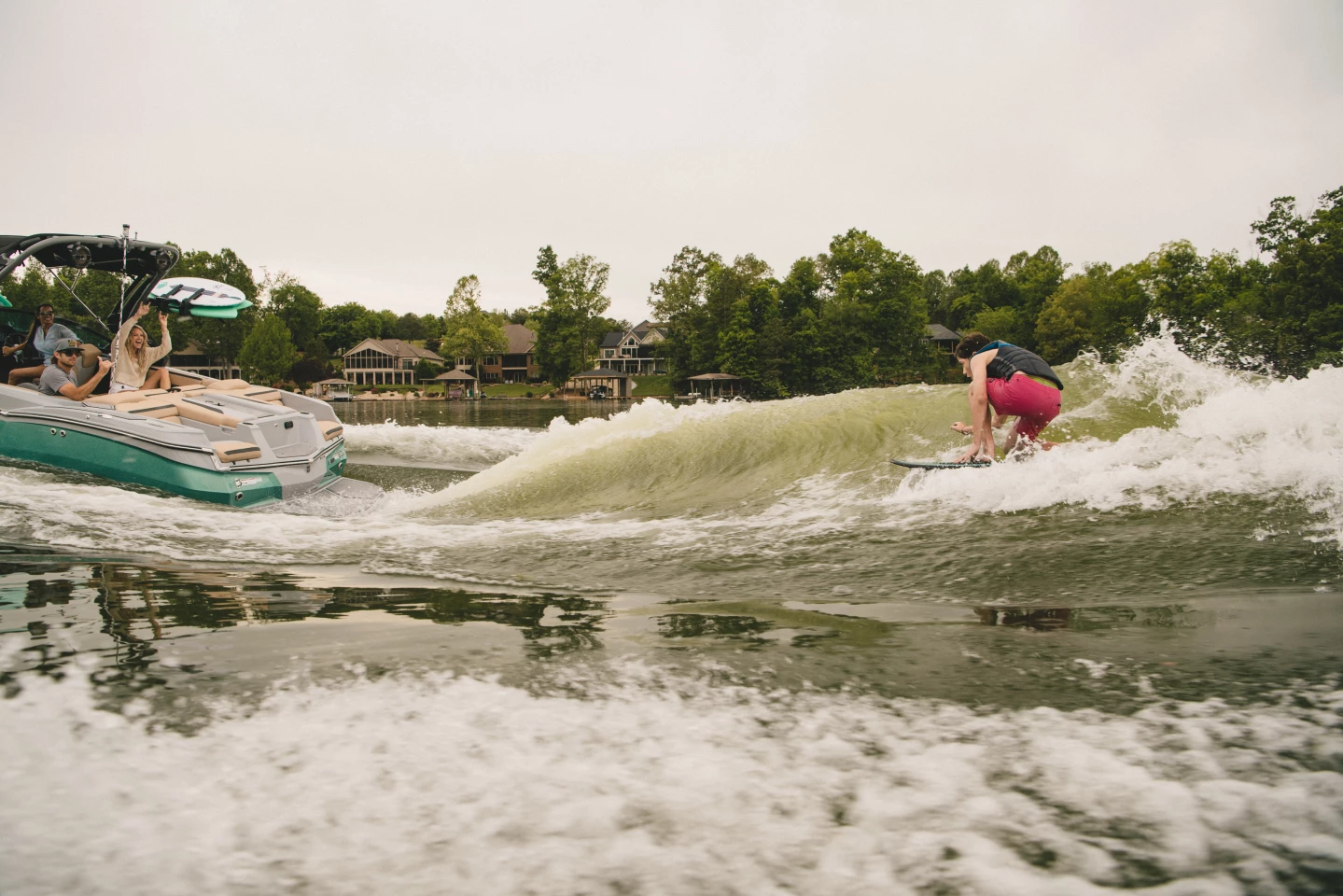 High-intensity waves are ideal for more experienced wake surfers