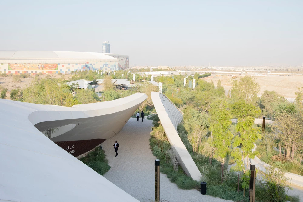Extended eaves enhance both shade and elegance