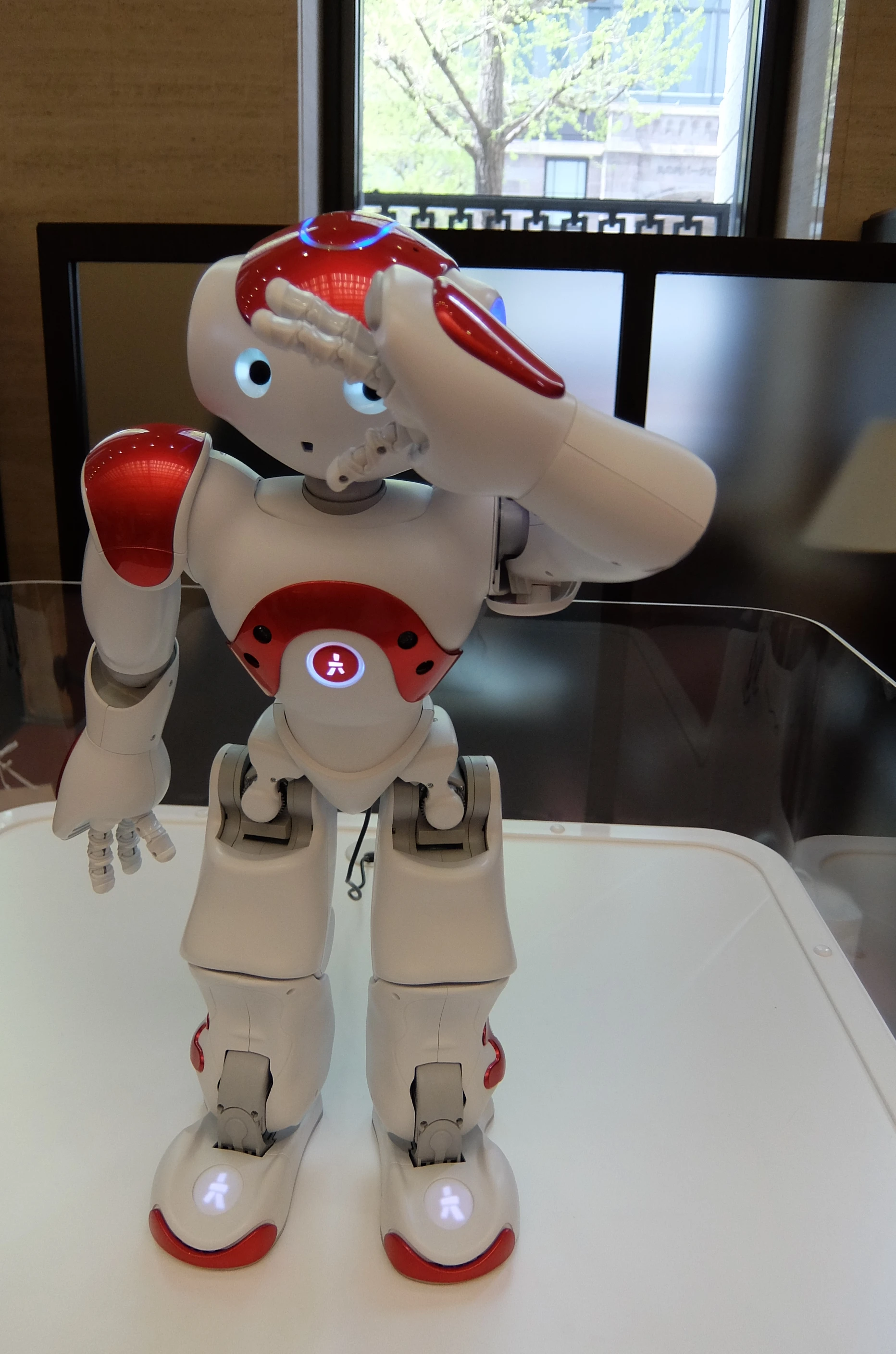 After giving advice and suggestions, NAO said goodbye with a handwave (Photo: Stephen Clemenger/Gizmag.com)