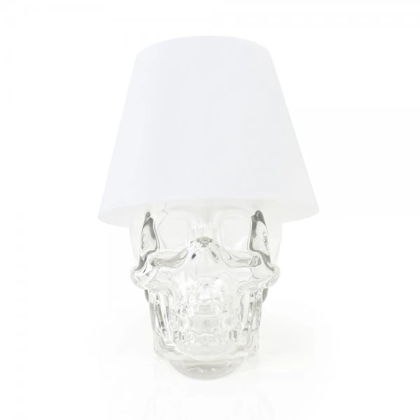 The Satechi Touch USB LED Lamp can be fitted into anything with a neck, including, it seems, a glass skull