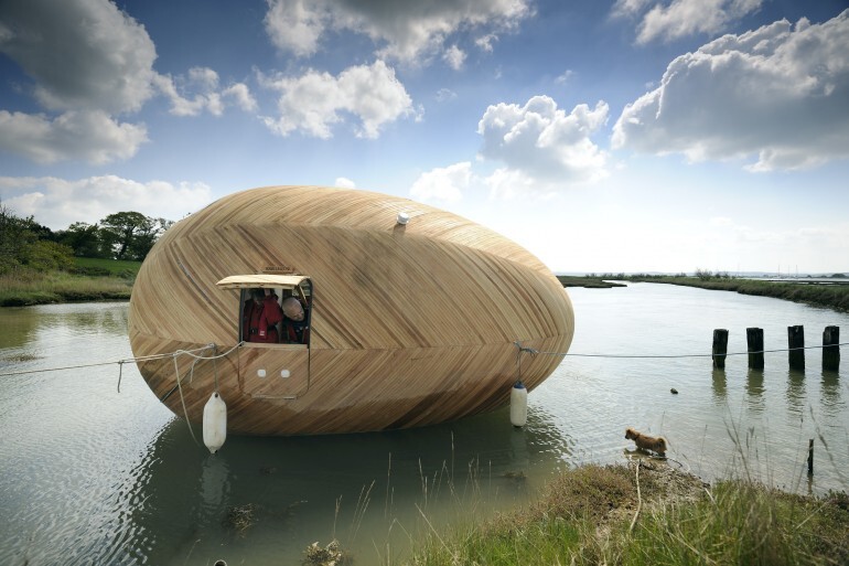 Admittedly, not everyone would wish to live in an egg-shaped floating home (Photo: Nigel Rigden)