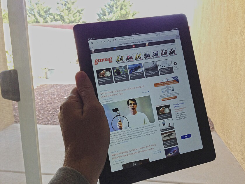 Gizmag's homepage rendered faster, but it was due to the A6X chip, not faster Wi-Fi