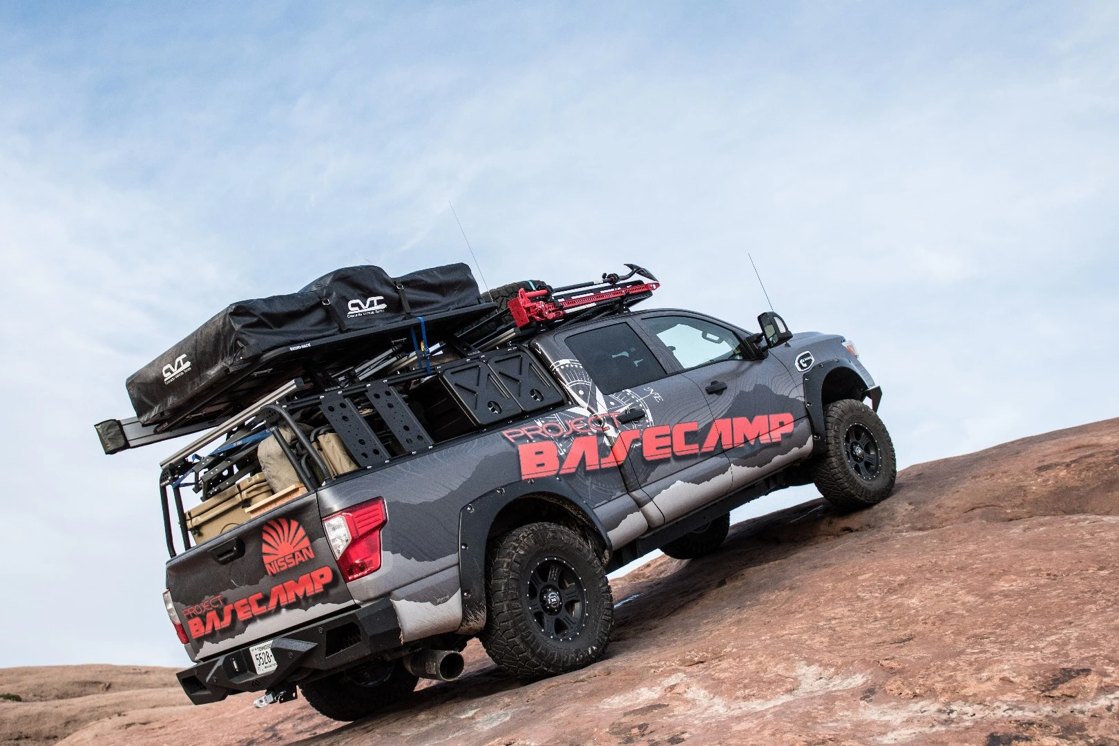 The Titan XD was shown off with a huge array of aftermarket parts fitted