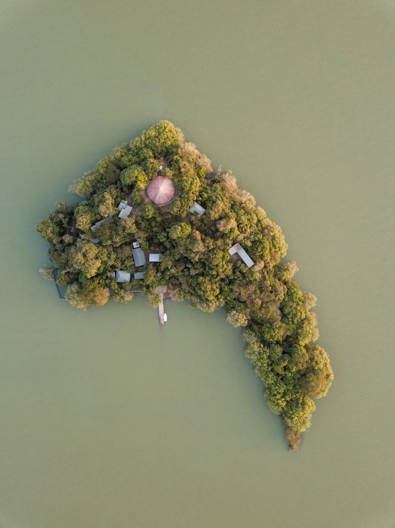 Entos Eyesus church forest on an island in Lake Tana near Bahir Dar