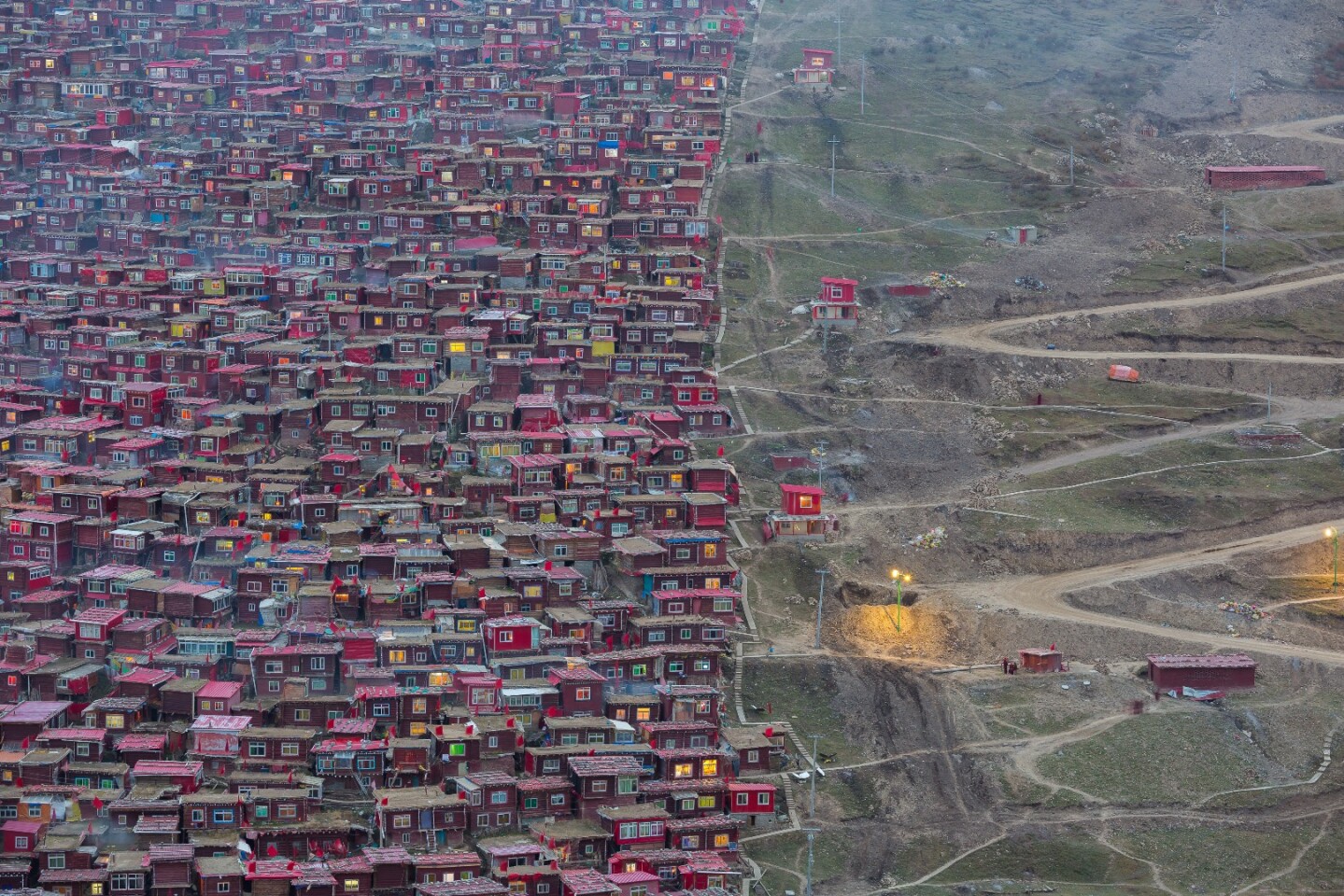 The Hive, by Marco Grassi, was taken in Larung Gar, Tibet, with a Canon 5D Mark III. "Since June 2016, everything has changed in Larung Gar, but almost nobody knows about that. What before was the largest Buddhist settlement in the world and a remote place out of the modern society where nuns and monks led a passive life, is now being demolished by Chinese authorities,” says the photographer.