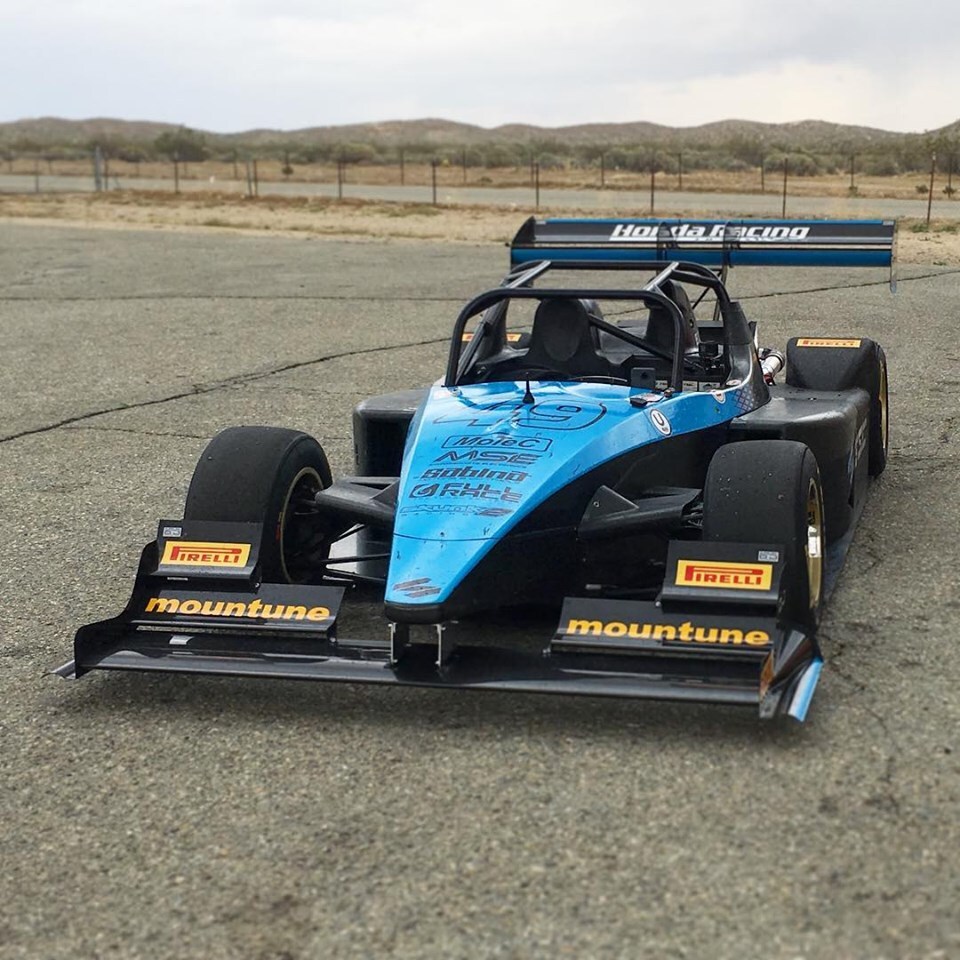The winning car, a Wolf GB08 with a turbocharged Honda 2.0-liter engine