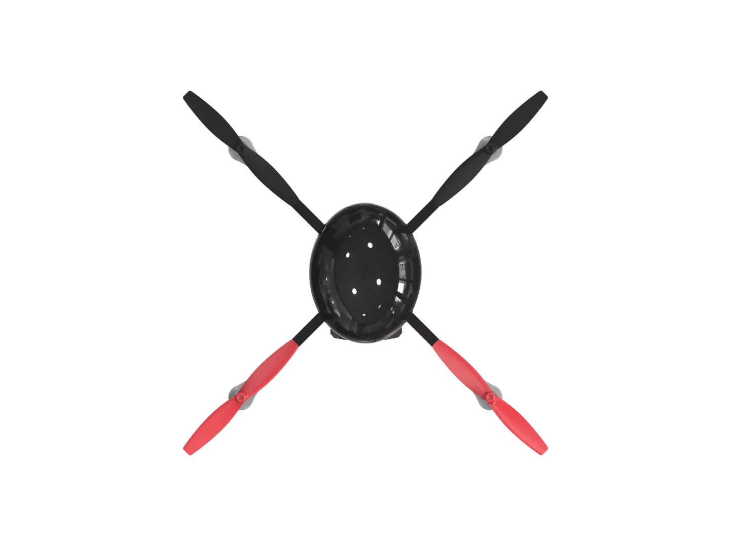 The drone measures 50 mm (1.96 in) in height and 145 mm (5.7 in) in diameter