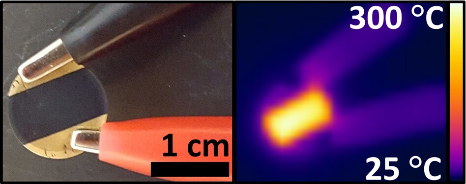 Thin-film coal can withstand temperatures far in excess of materials ordinarily used in electronic devices