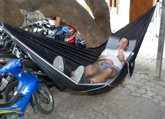 Hammock Bliss Sky Bed is made from ripstop nylon reinforced at the seams with webbing