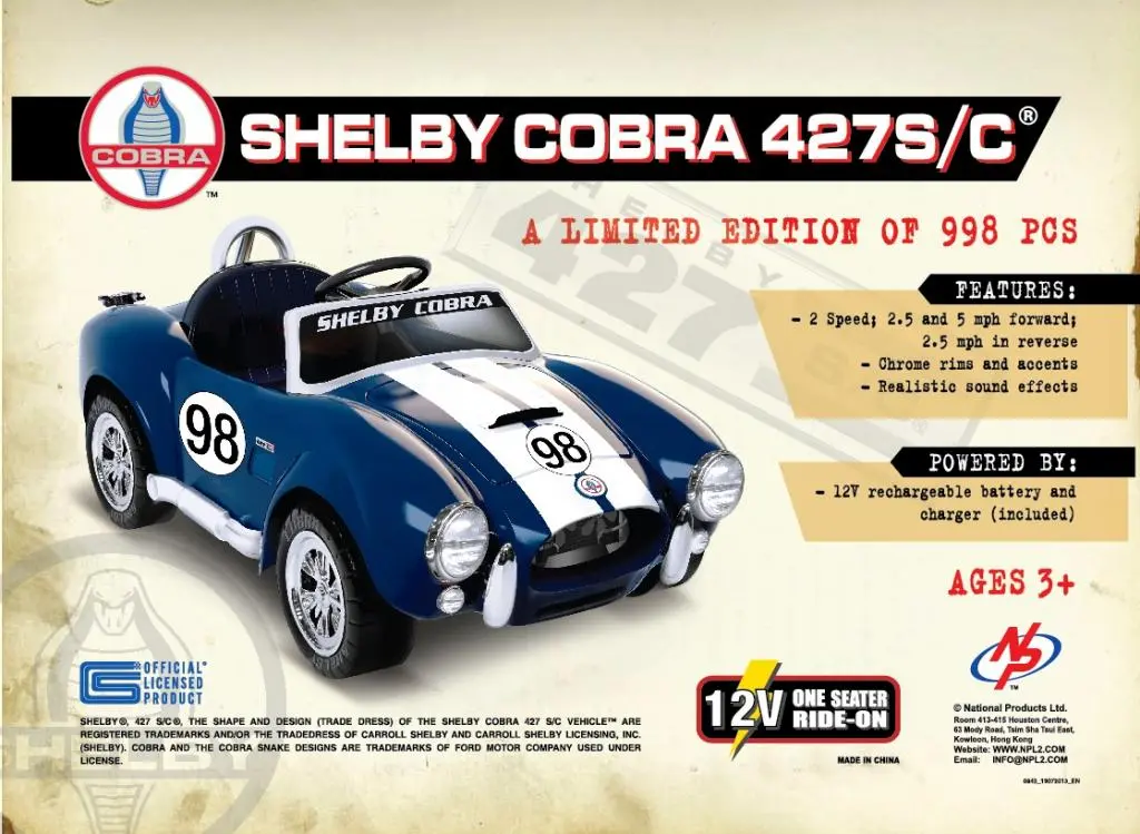 The toy Cobra will go on sale in October