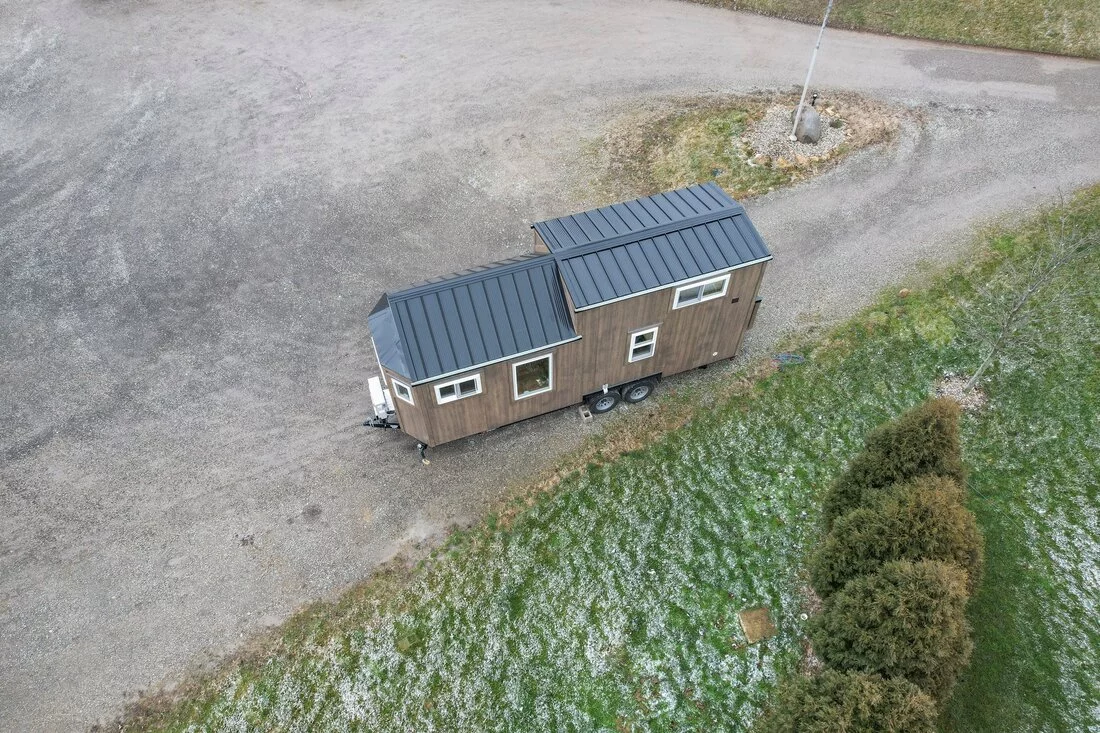 The Bofin gets power from an RV-style hookup as standard, though off-the-grid options are available