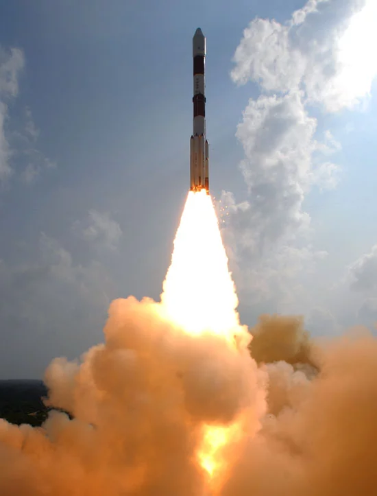 PSLV-C25 lifting off