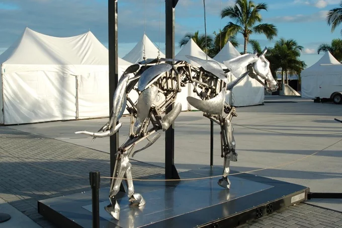 The whole Mechanical Horse is driven by one small electric motor (Photo: Adrian Landon)