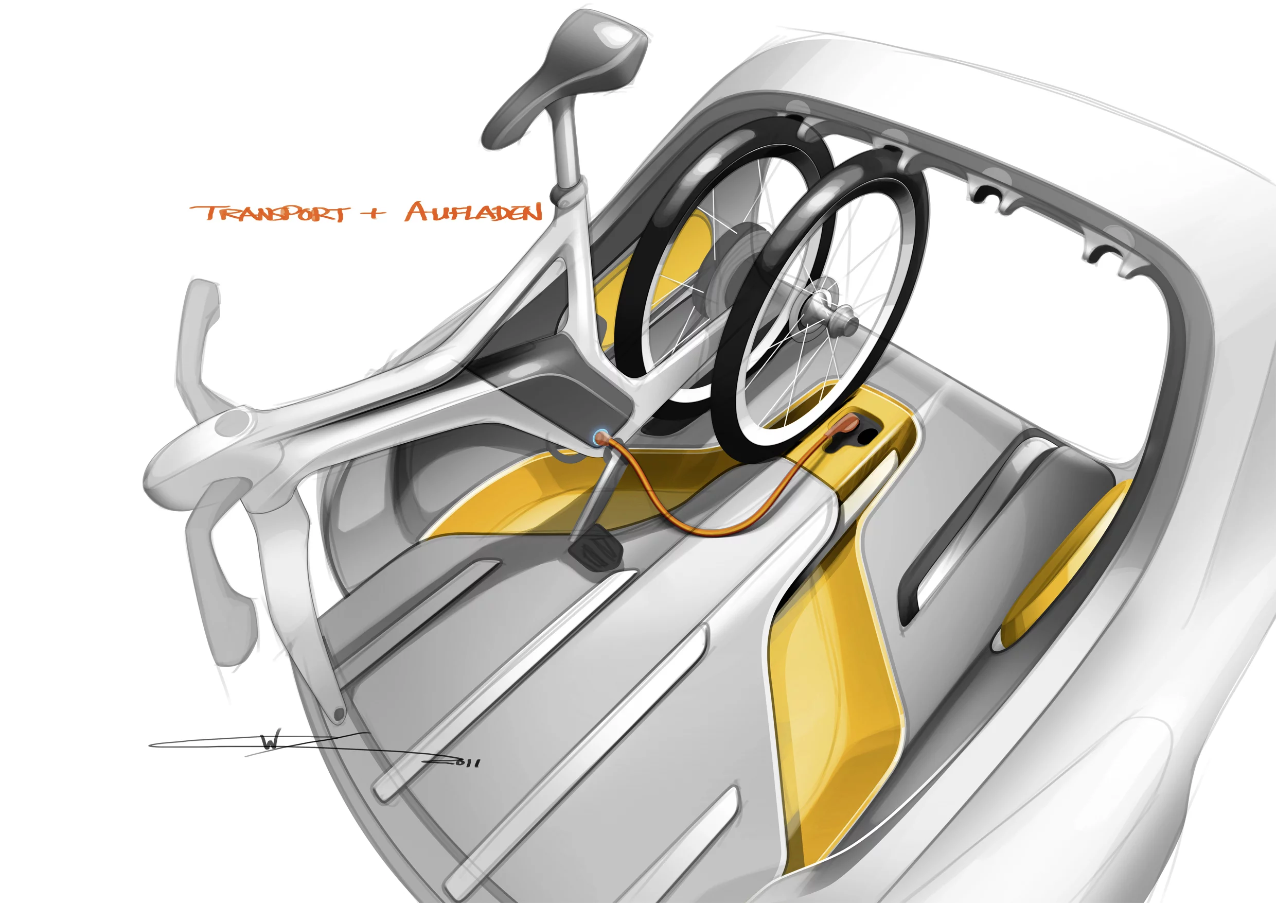 The smart features a docking station for two smart ebikes
