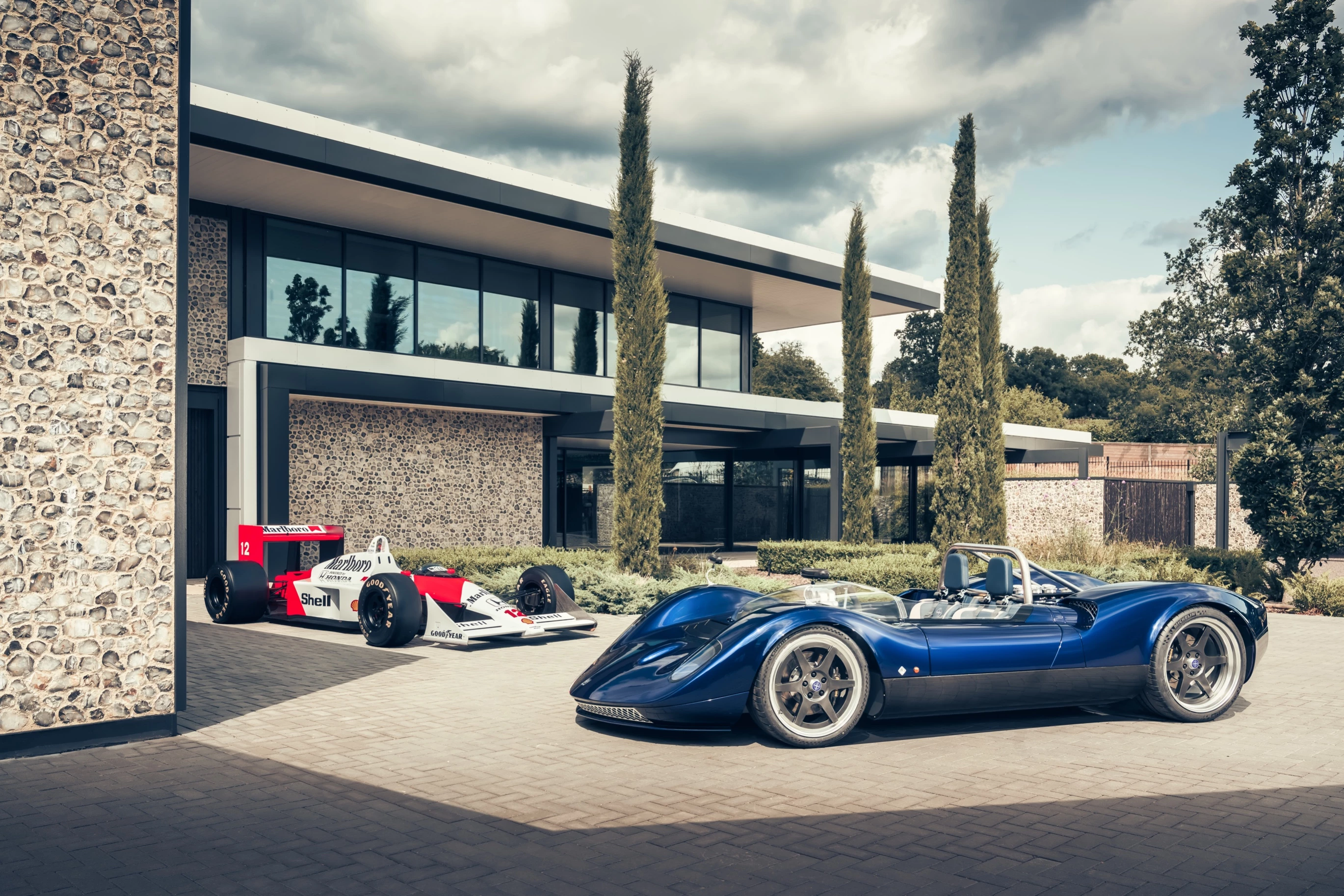 The all-new Nichols N1A poses with the McLaren MP4/4