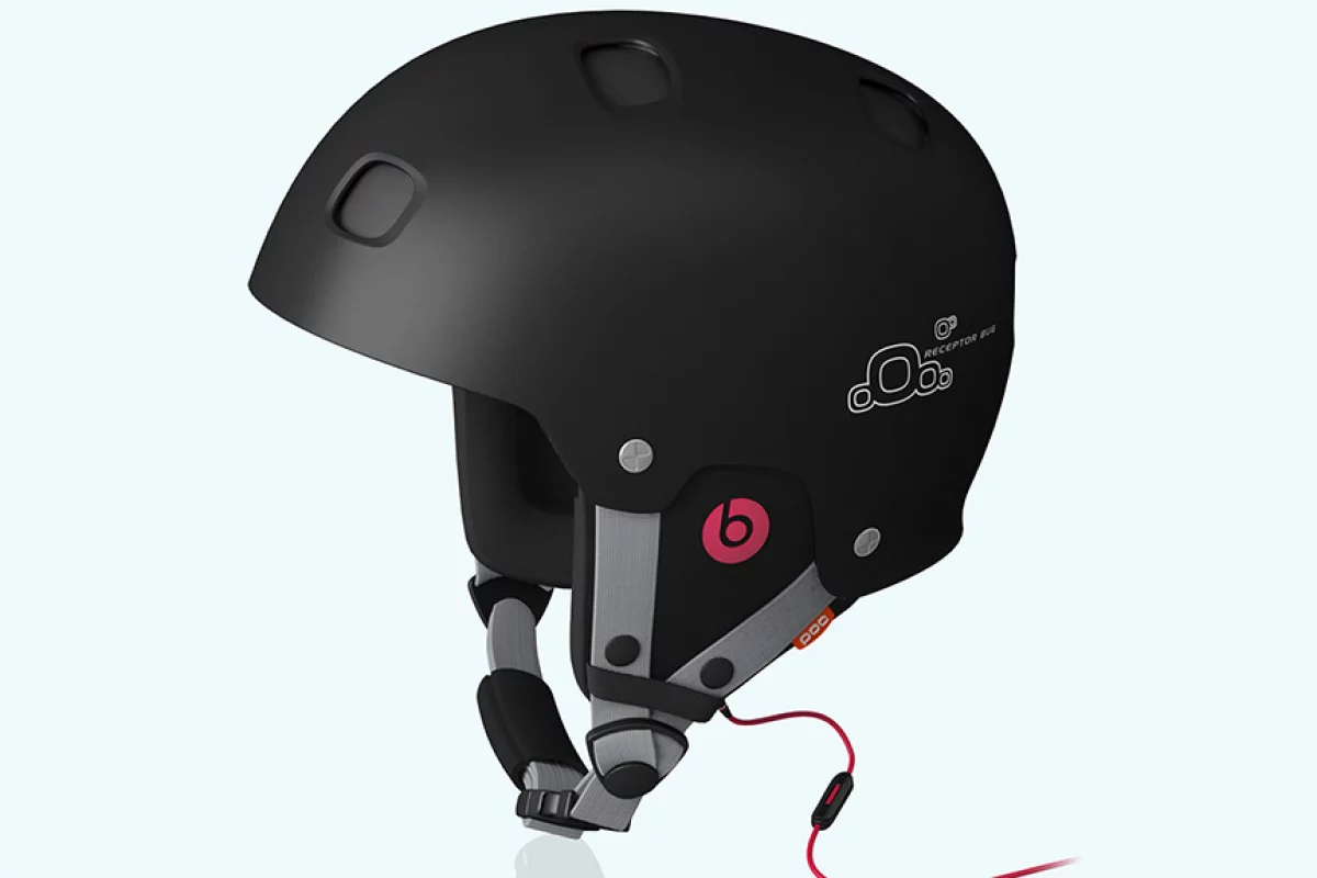 POC's Receptor BUG Communication helmet integrates Beats by Dr. Dre headphones into the neck roll