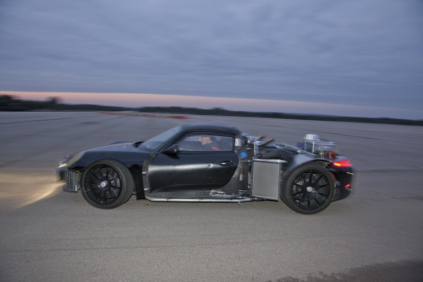 The images of the 918 Spyder without its skin offer some remarkable insights into the extraordinary amount of development work that has gone into, and continues to go into the vehicle.