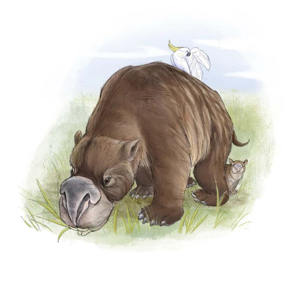 Then came the even larger Diprotodon optatum, which also sported flat feet