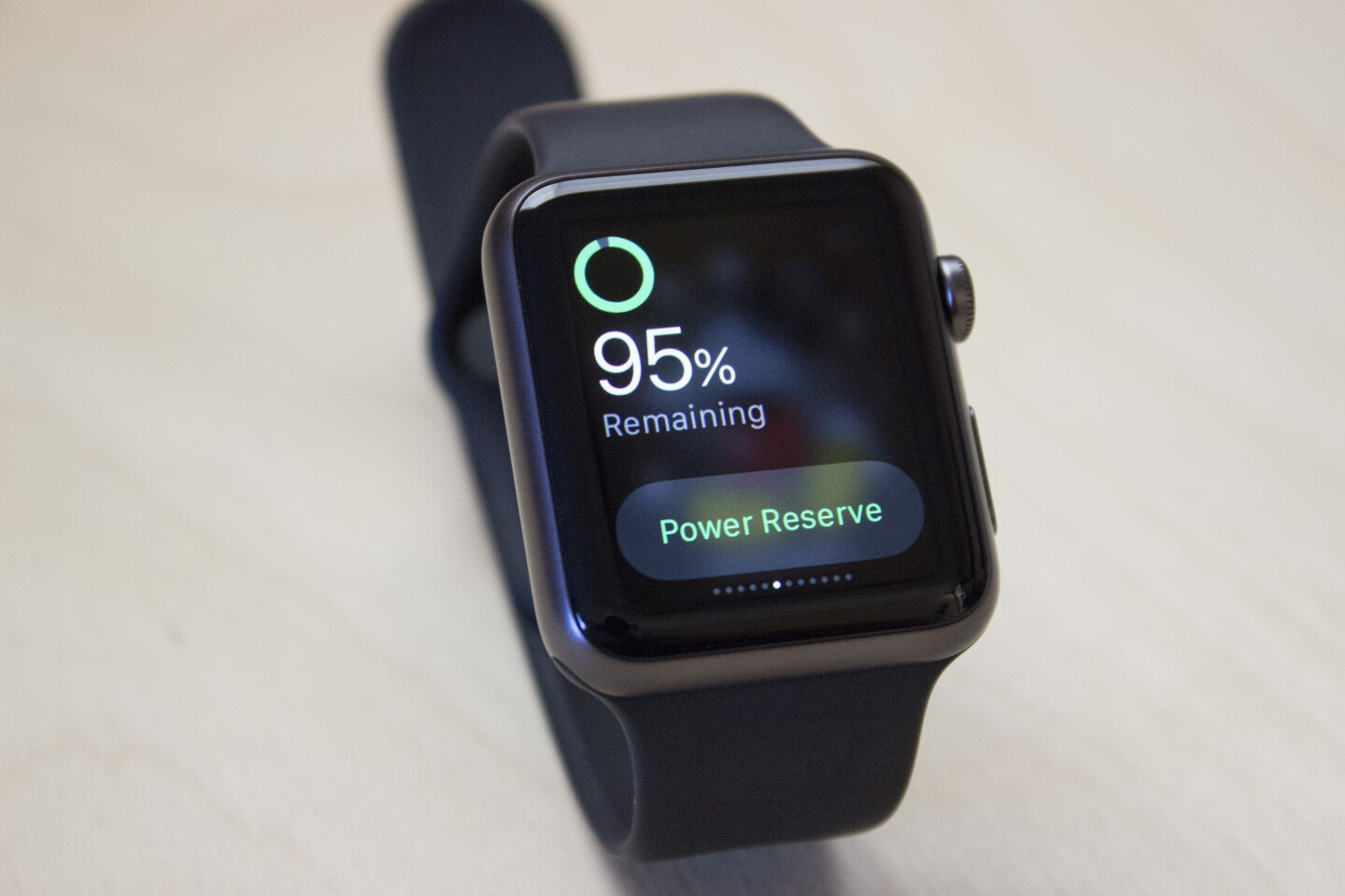 The Apple Watch might be able to last two days if you wanted it to, but it's best to charge every night just to be safe (Photo: Will Shanklin/Gizmag.com)
