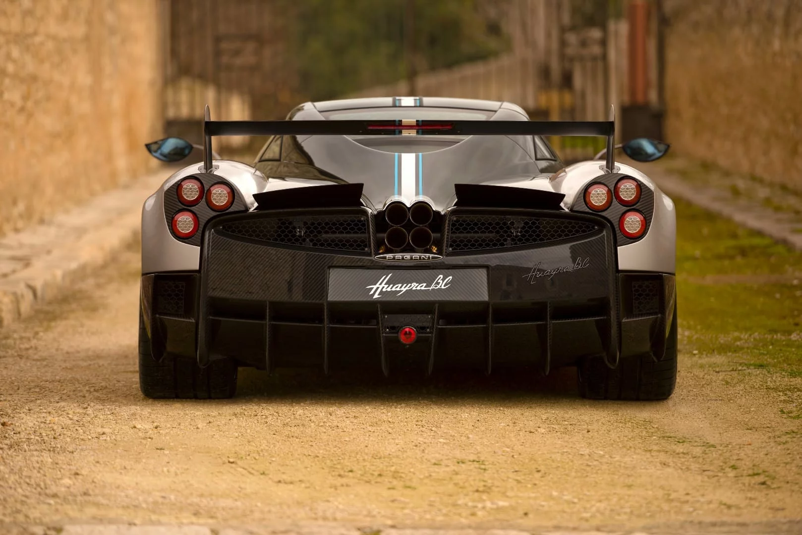 Despite its big rear wing, the Huayra BC is still third on our list