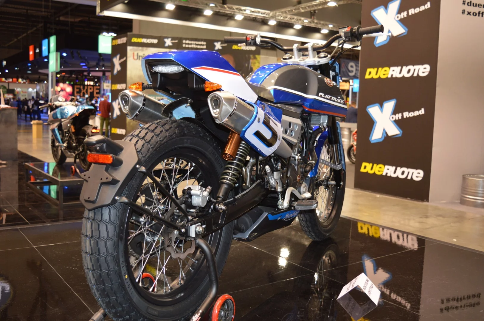 Rear end view of the 2019 FB Mondial Flat Track