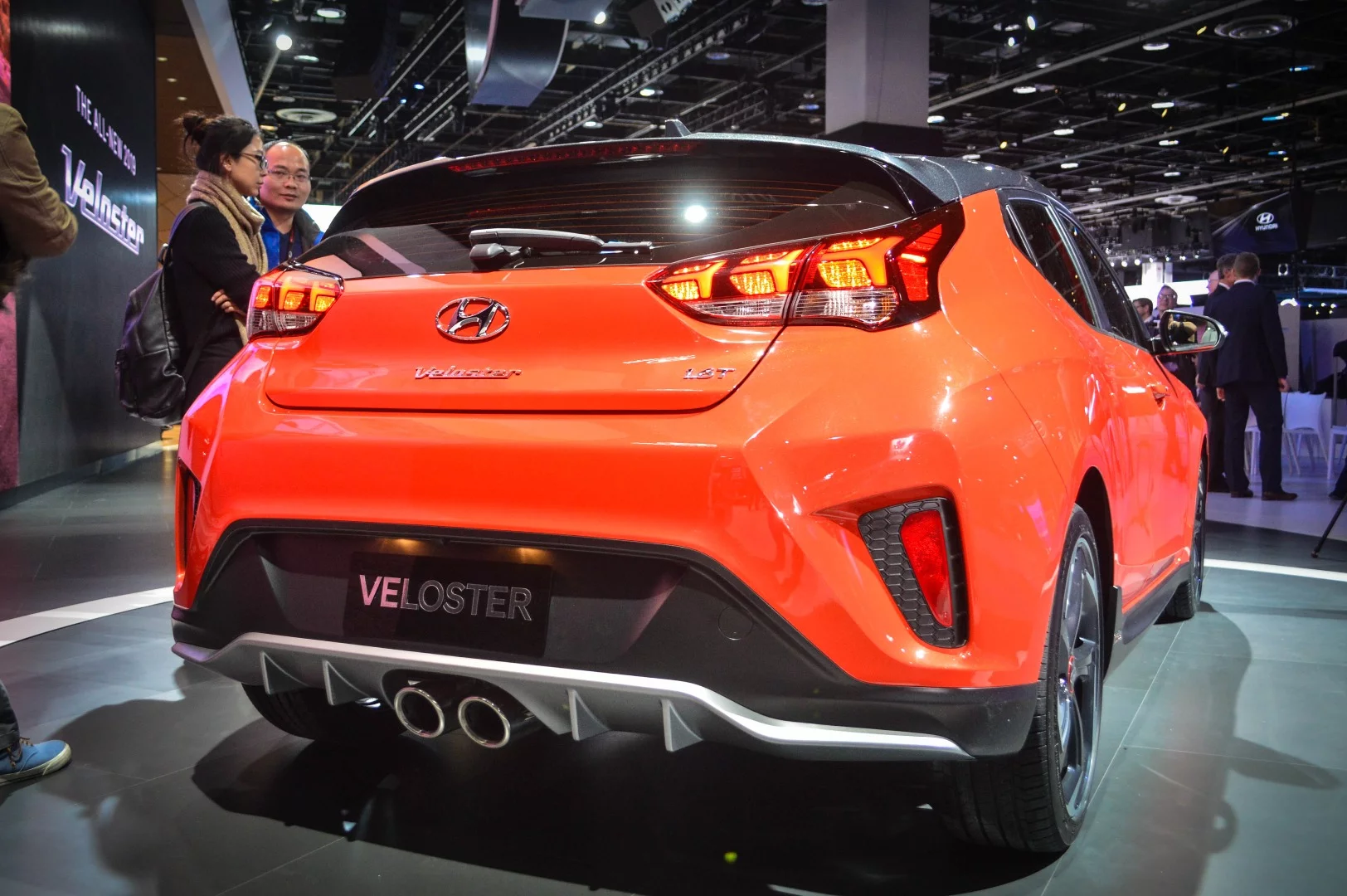 The Veloster Turbo is powered by a 201-hp 1.6-liter turbo four