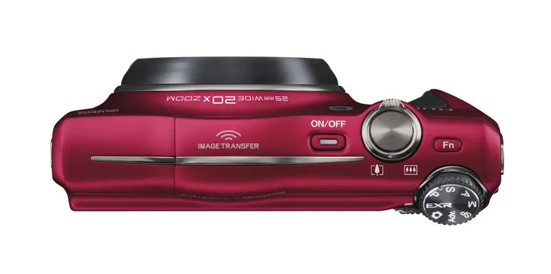The Fujifilm F800EXR has a 20x optical zoom lens (that's a 35mm effective focal length of 25-500mm)