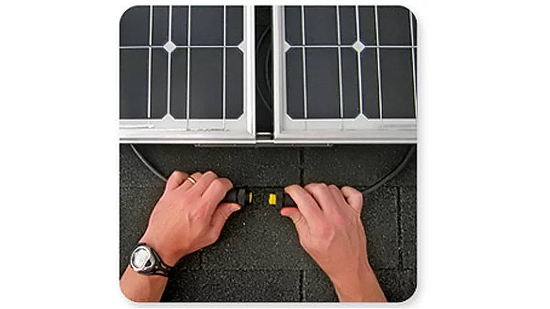 GreenRay SunSine AC modules easily connect to create arrays of any size