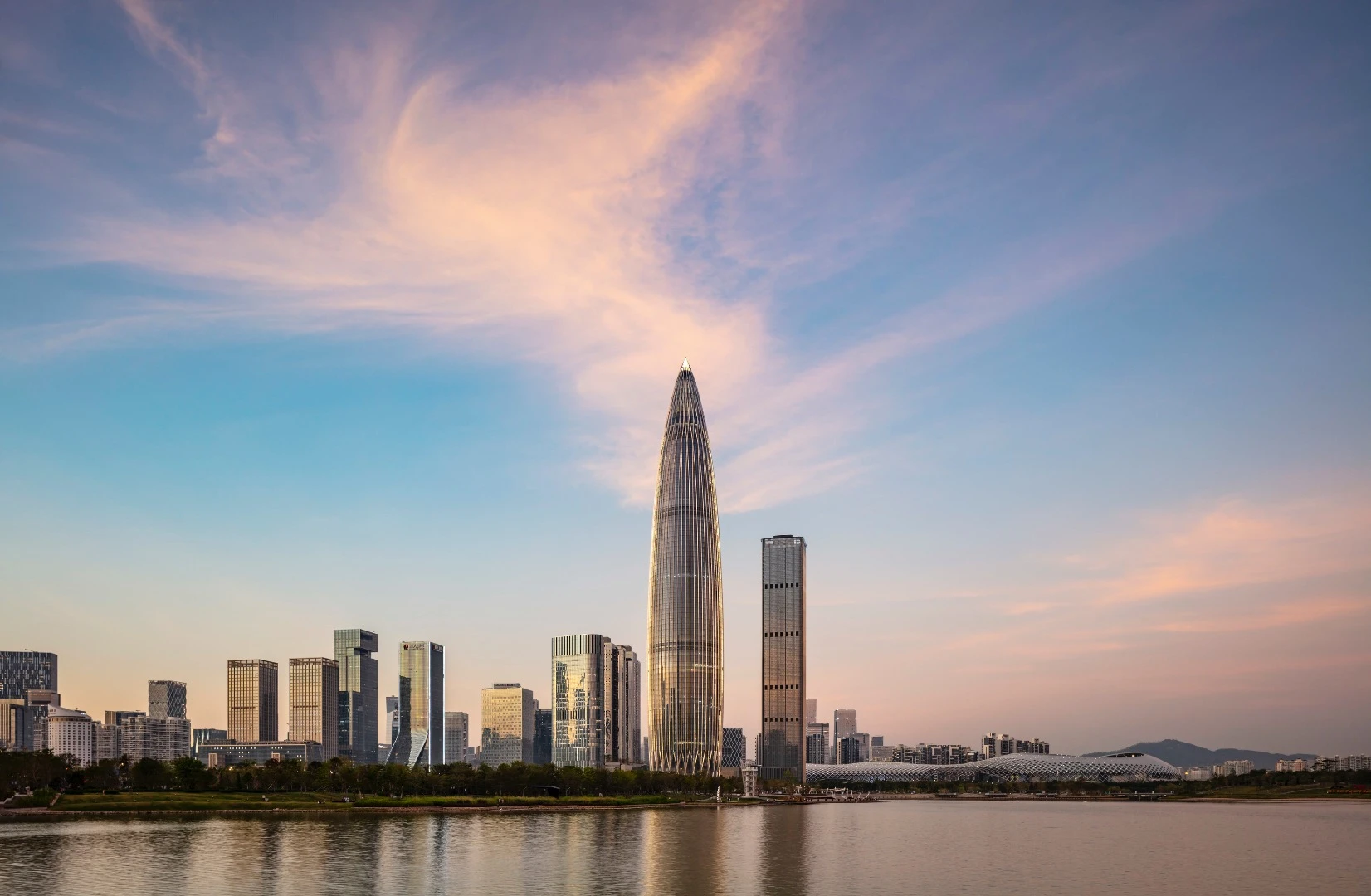 The China Resources Headquarters' overall form is inspired by the shape of a winter bamboo shoot