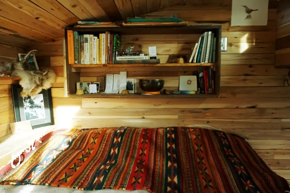 The Wheelie Shack has a loft bedroom