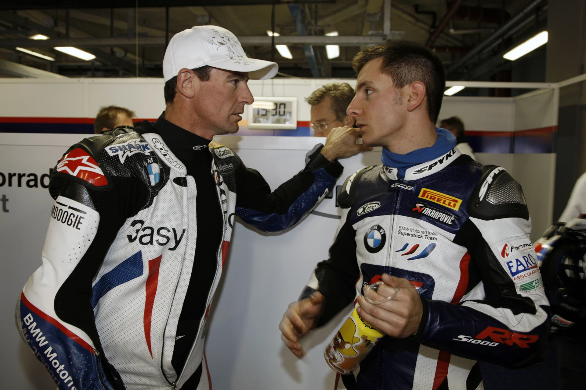 BMW's Troy Corser and Ayrton Badovini