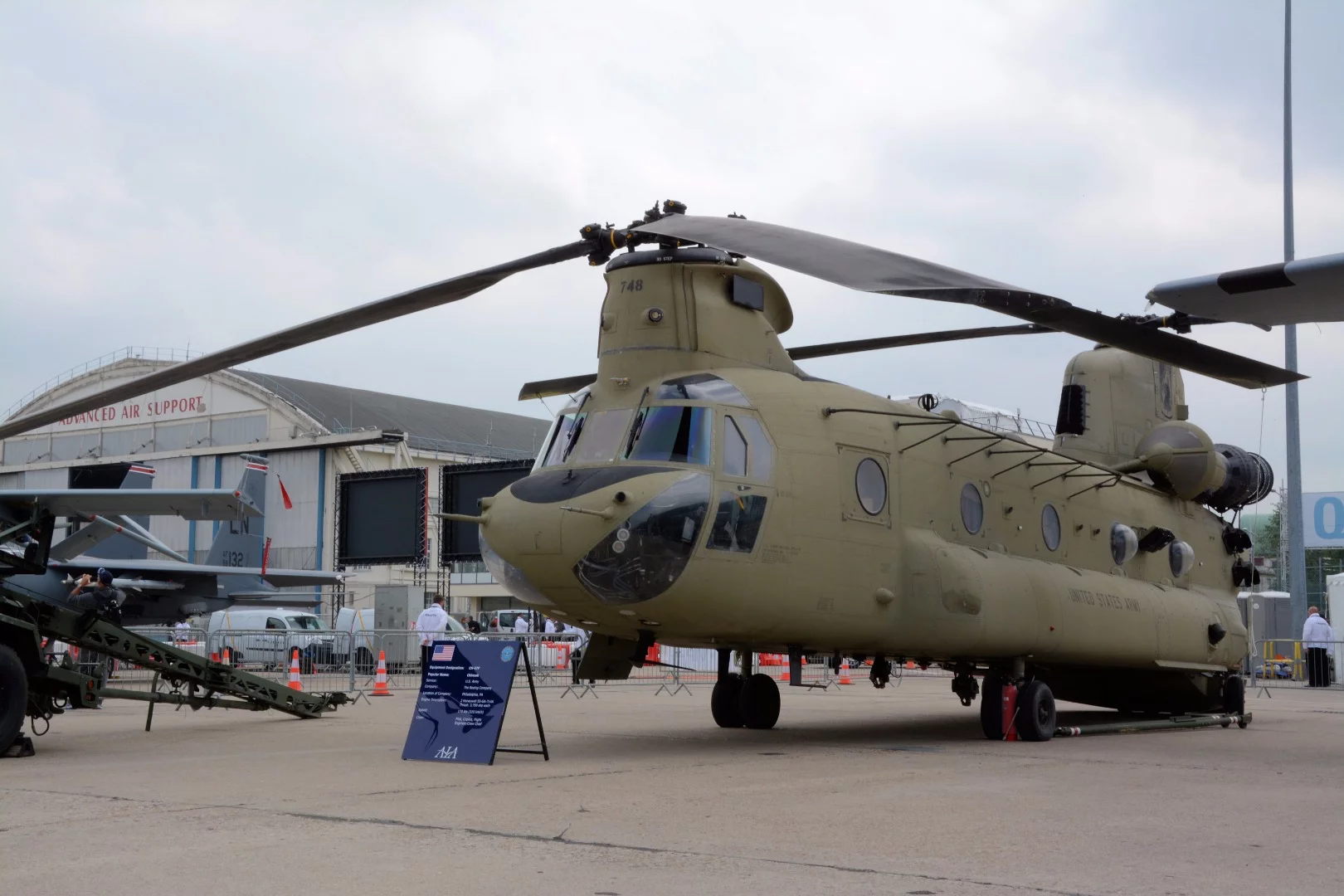 A Chinook (CH-47F) from Boeing, with two Honeywell 55-GA-714S engines making 3,750 shp each