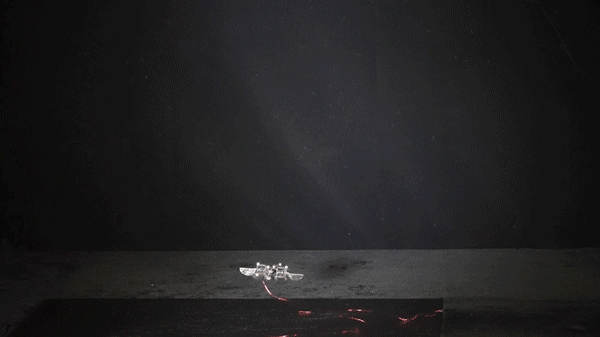 This microbot showing off its slick aerial flips