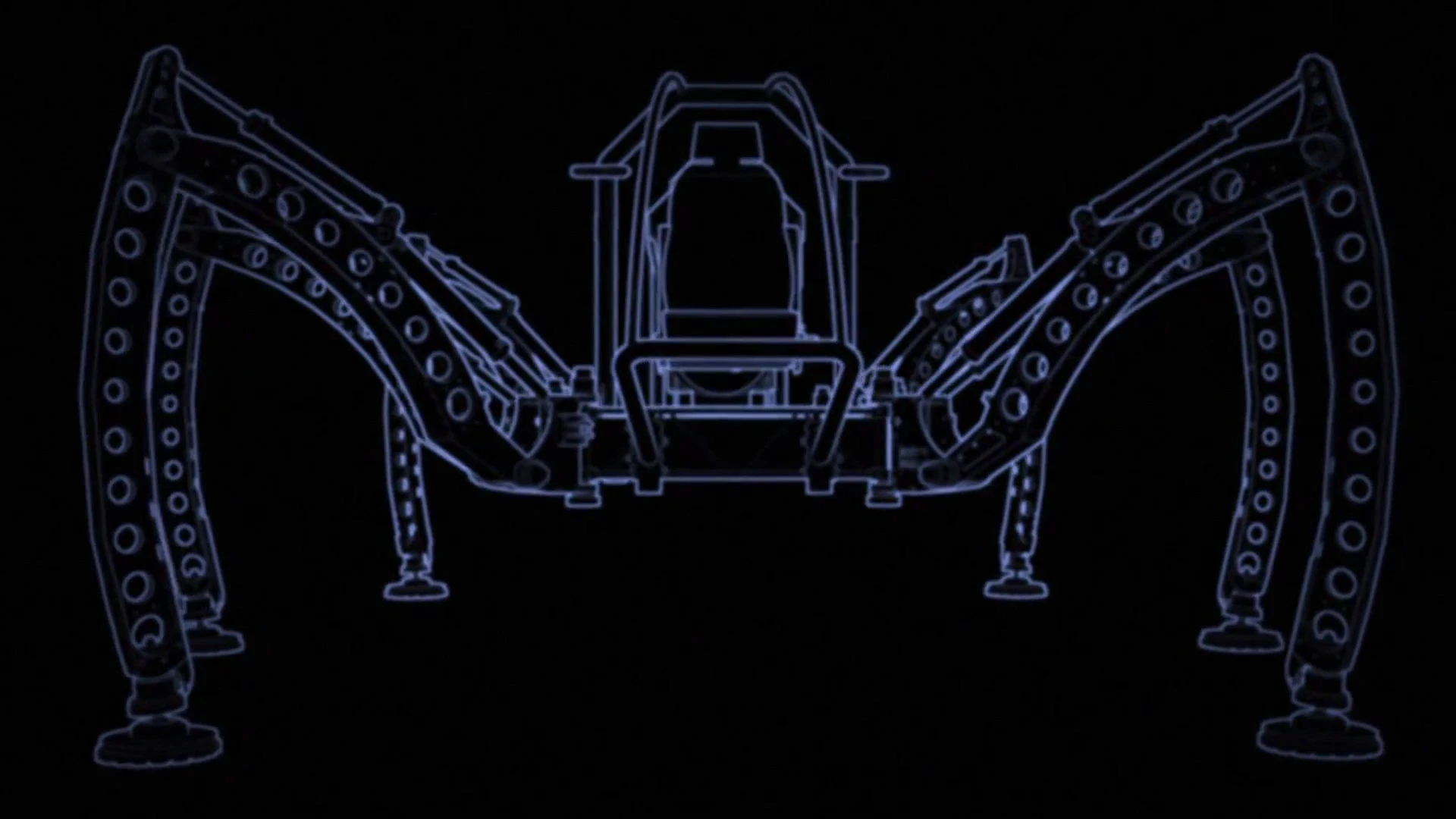 CAD rendering of Mantis, the world's largest hexapod robot