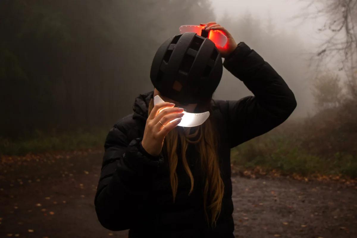 The TorchONE helmet is currently on Kickstarter