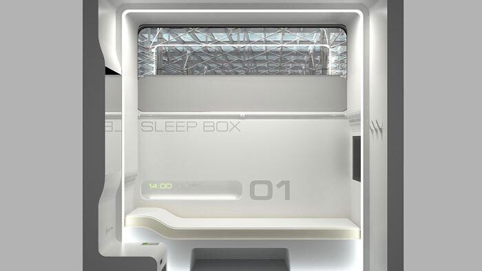 Arch Group's Sleepbox concept in GRP