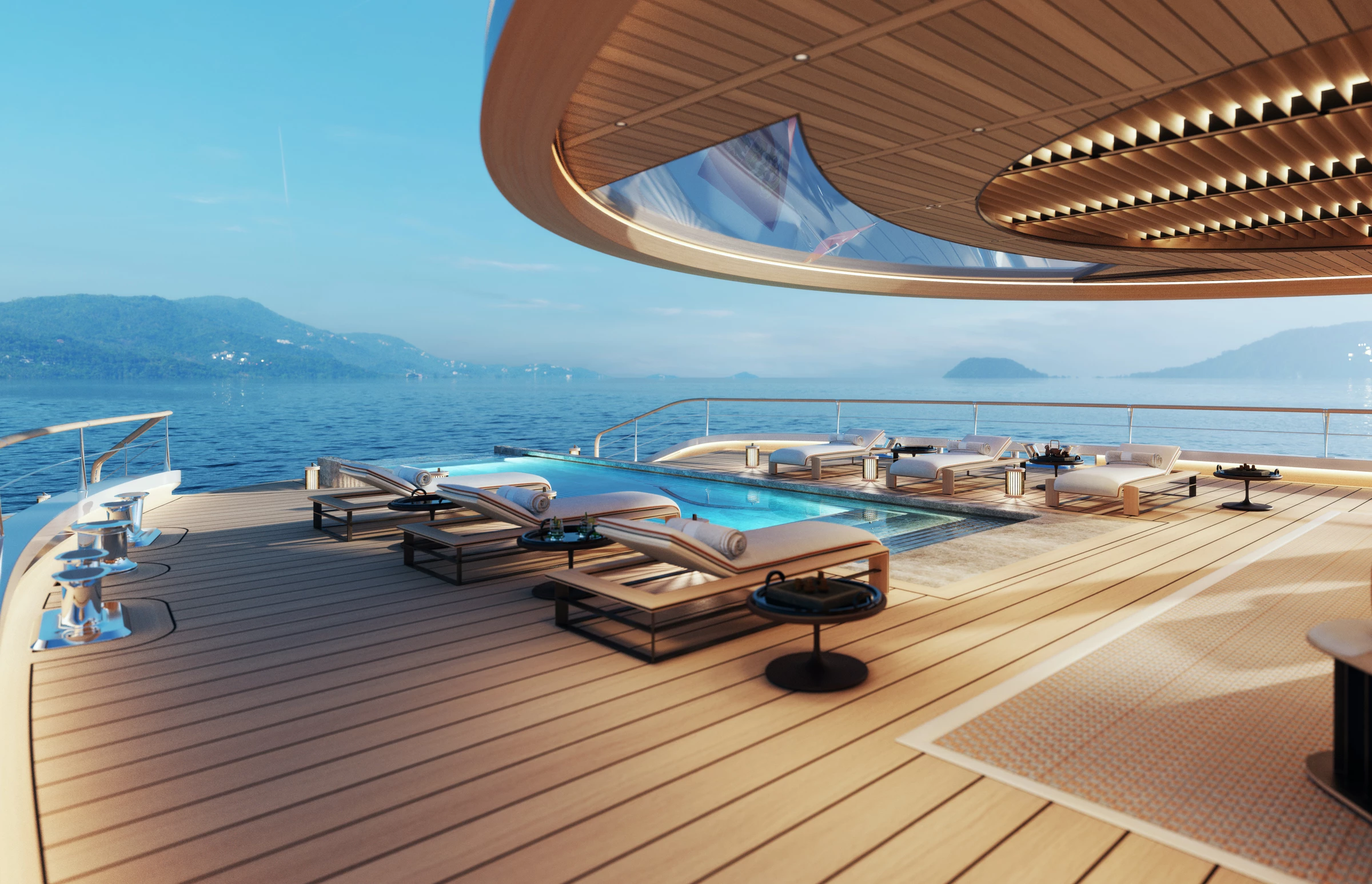 The rear upper deck