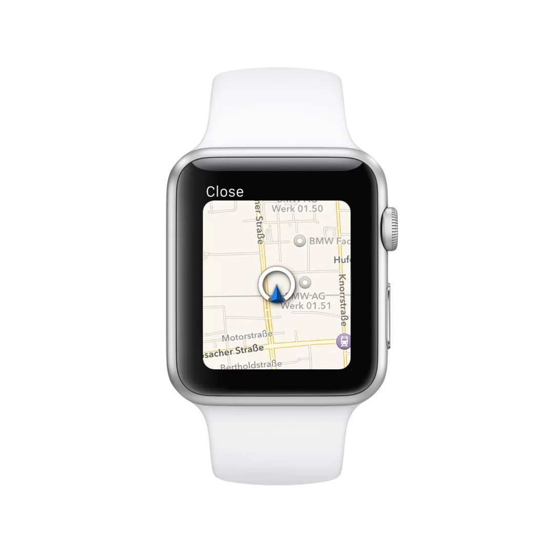 BMW's app will direct you from your parking spot onto the final destination