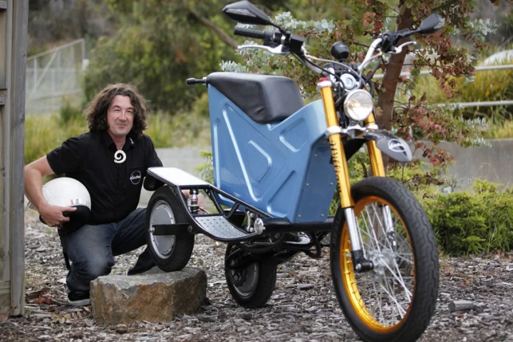 Inventor Simon Williams and his Deliver-E Trike
