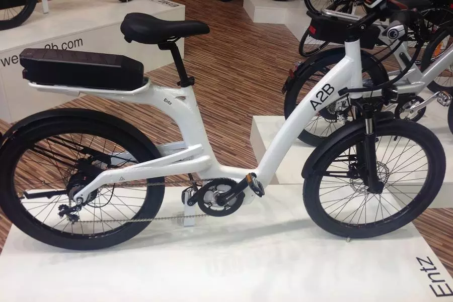 The all-new A2B Entz offers a 250-watt pedal-assist drive