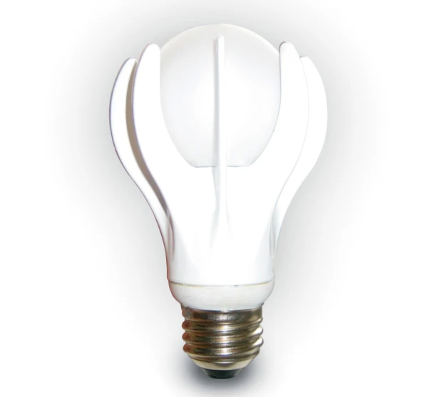 The GE Energy Smart LED bulb that has the equivalent lumens output of a 40W incandescent bulb but only uses 9W and lasts 25 times longer