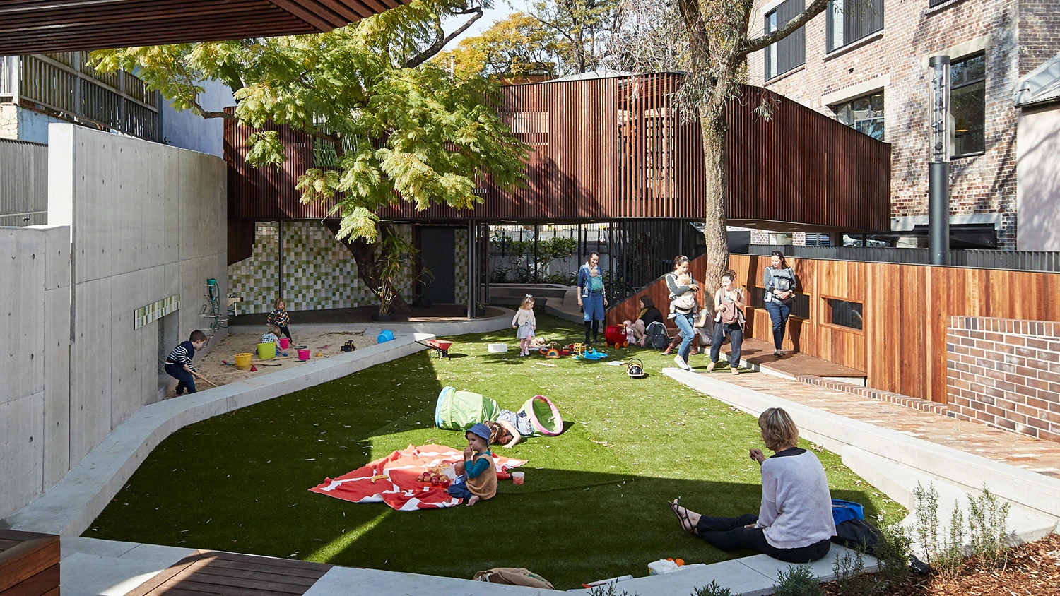 The award for Best School went to this East Sydney Early Learning Centre in Sydney, Australia designed by Andrew Burges Architects