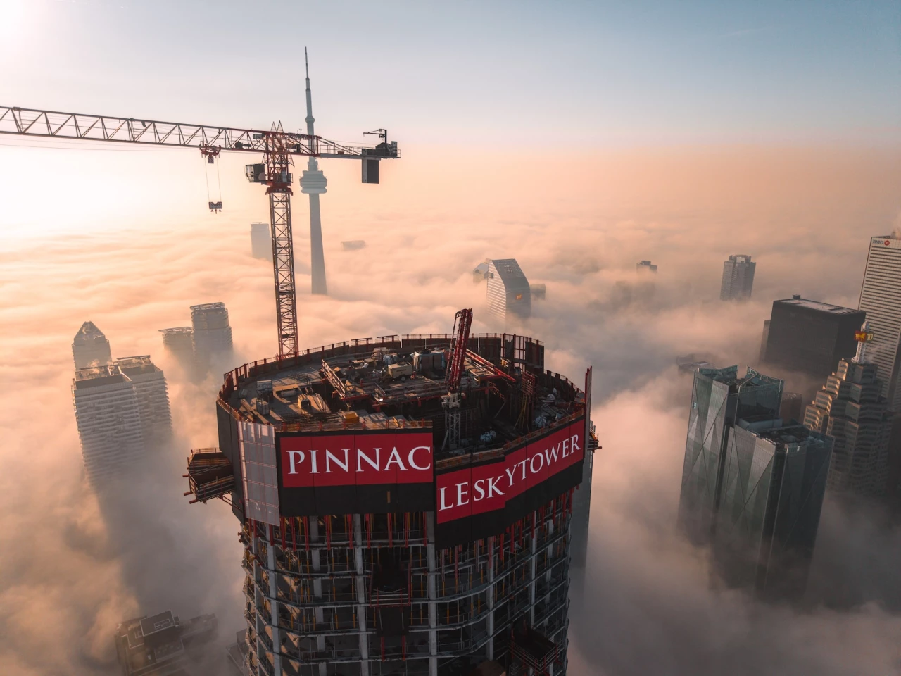 The Pinnacle SkyTower boasts bragging rights as Canada's tallest skyscraper and reaches a maximum height of 351.85 m (1154 ft)