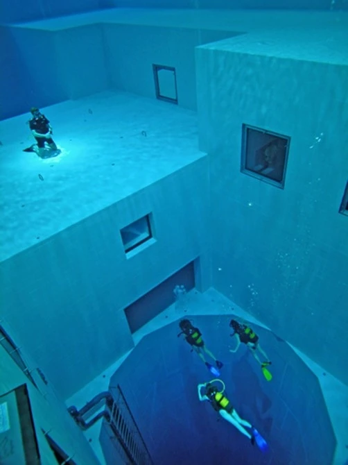 In too deep - Belgium's 100ft diving pool