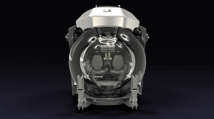 The 4000/2 Abyssal Explorer offers articulating gull-wings, to give underwater scientists and cinematographers new capabilities, as well as making it easier to park