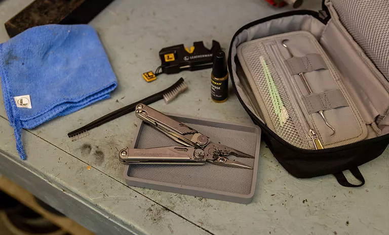 Leatherman's Maintenance Kit is designed to keep multitools in tip top condition