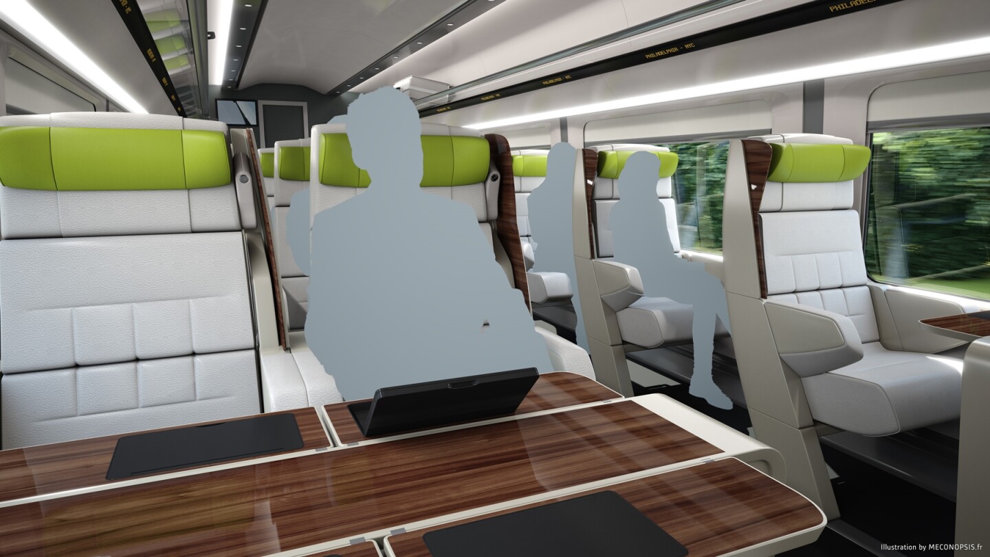 The trains will feature improved Wi-Fi access, personal power outlets and USB ports